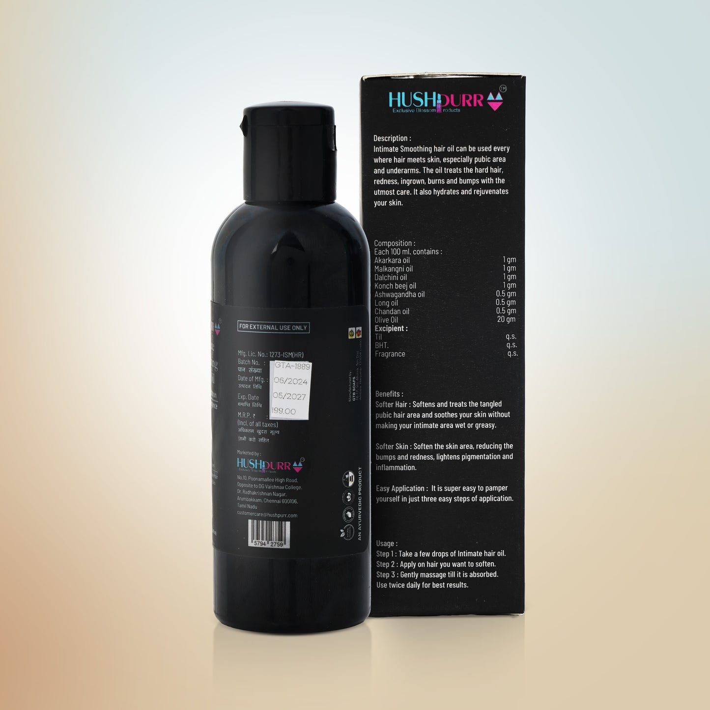 Intimate Smoothing Hair Oil