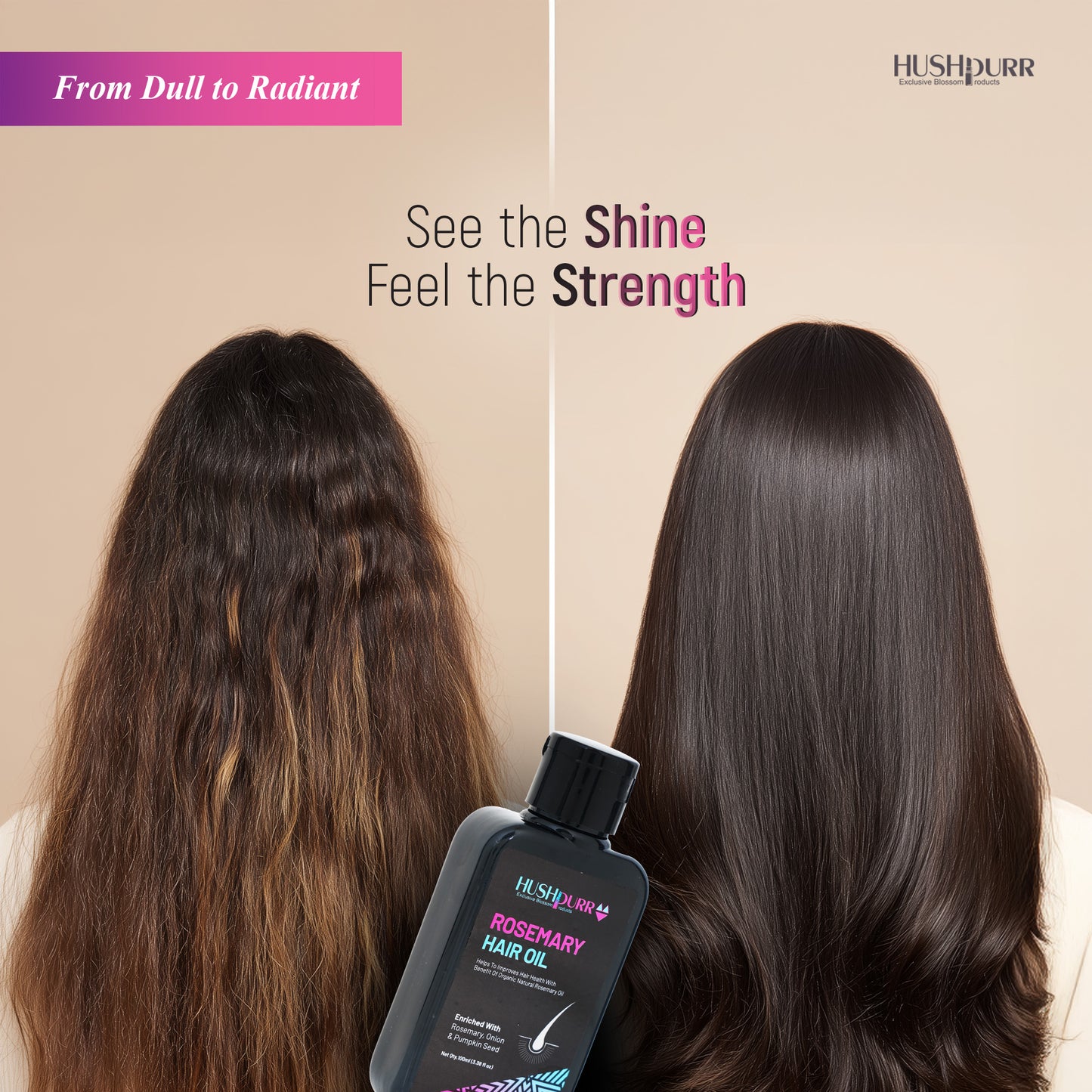 Keratin Hair Repair Combo with Rosemary Oil ,Shampoo & Conditioner (Pack of 3)