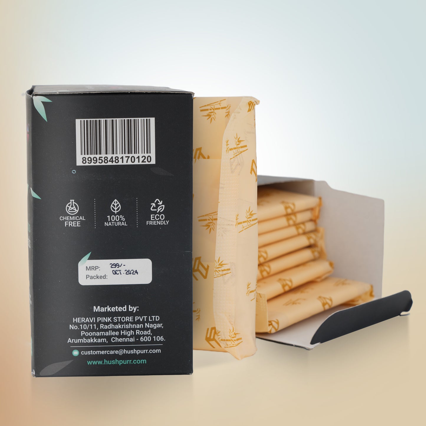 Bamboo Sanitary Pads Pack of 8