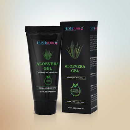 Aloe vera gel for face and skin hydration