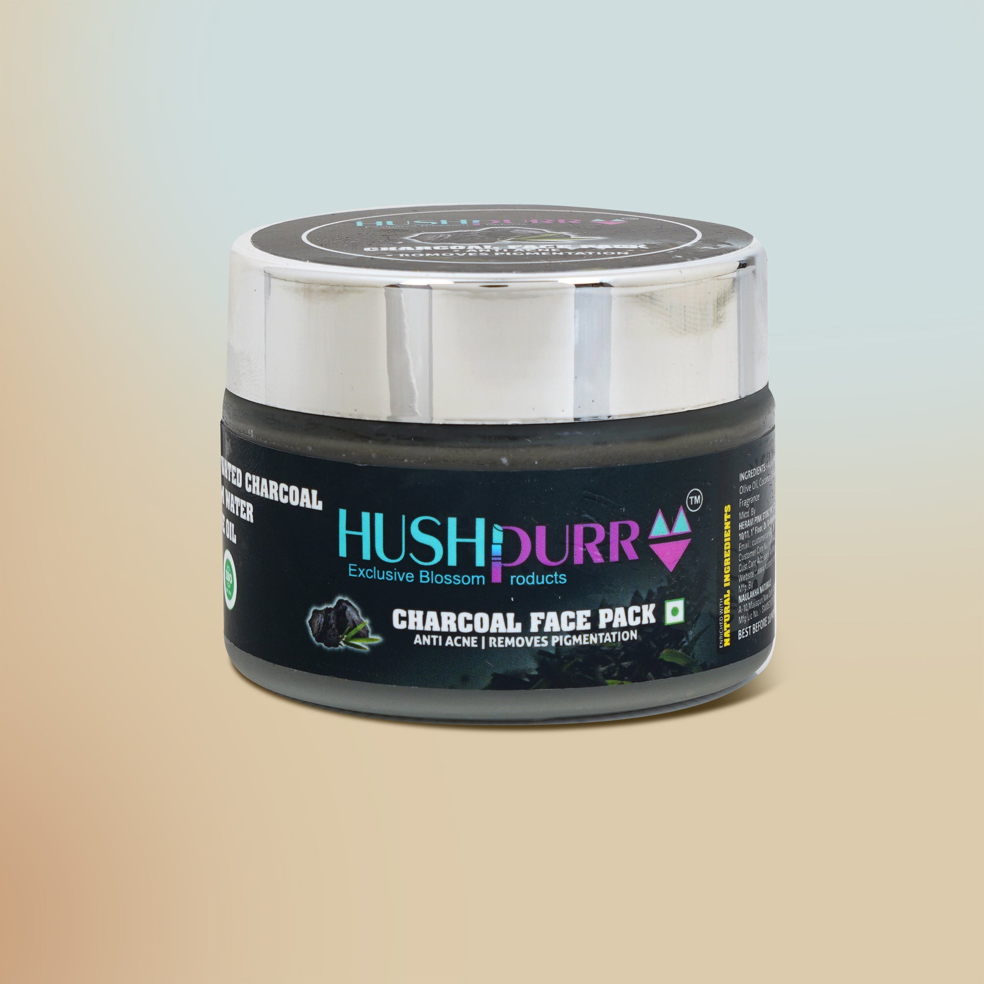 Charcoal Face Pack detox and deep cleanse pores – HushPurr