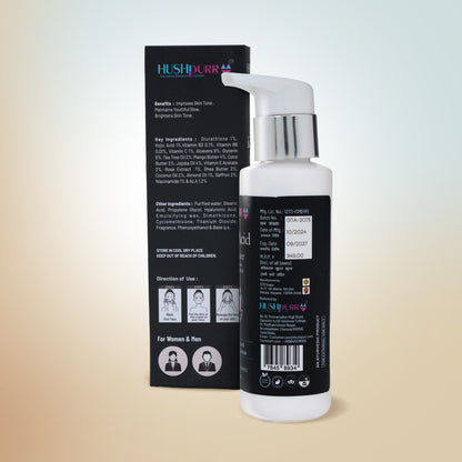 Model applying Kojic Acid Moisturizer for bright glowing skin