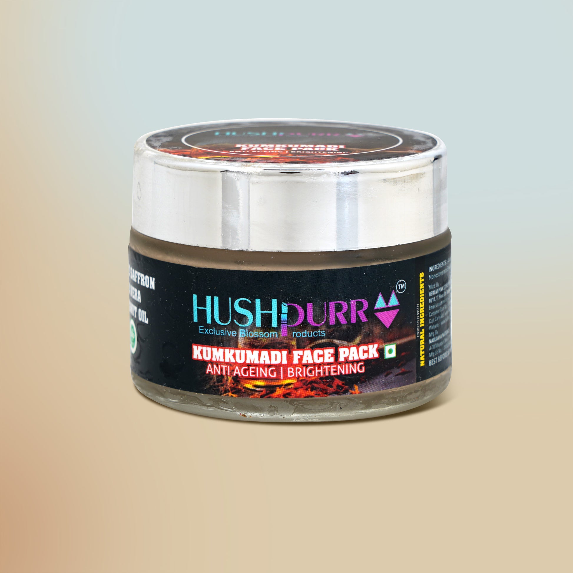 Kumkumadi Face Pack by HushPurr for glowing and radiant skin