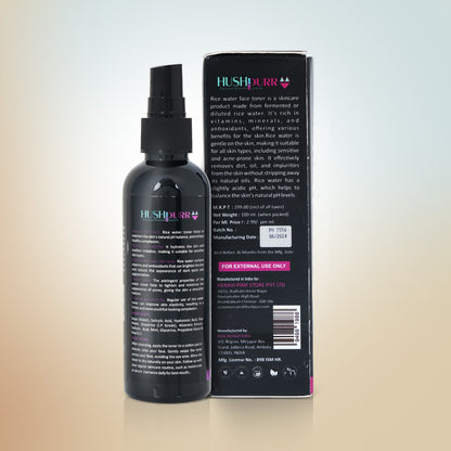 Natural rice water toner suitable for oily, dry, and sensitive skin