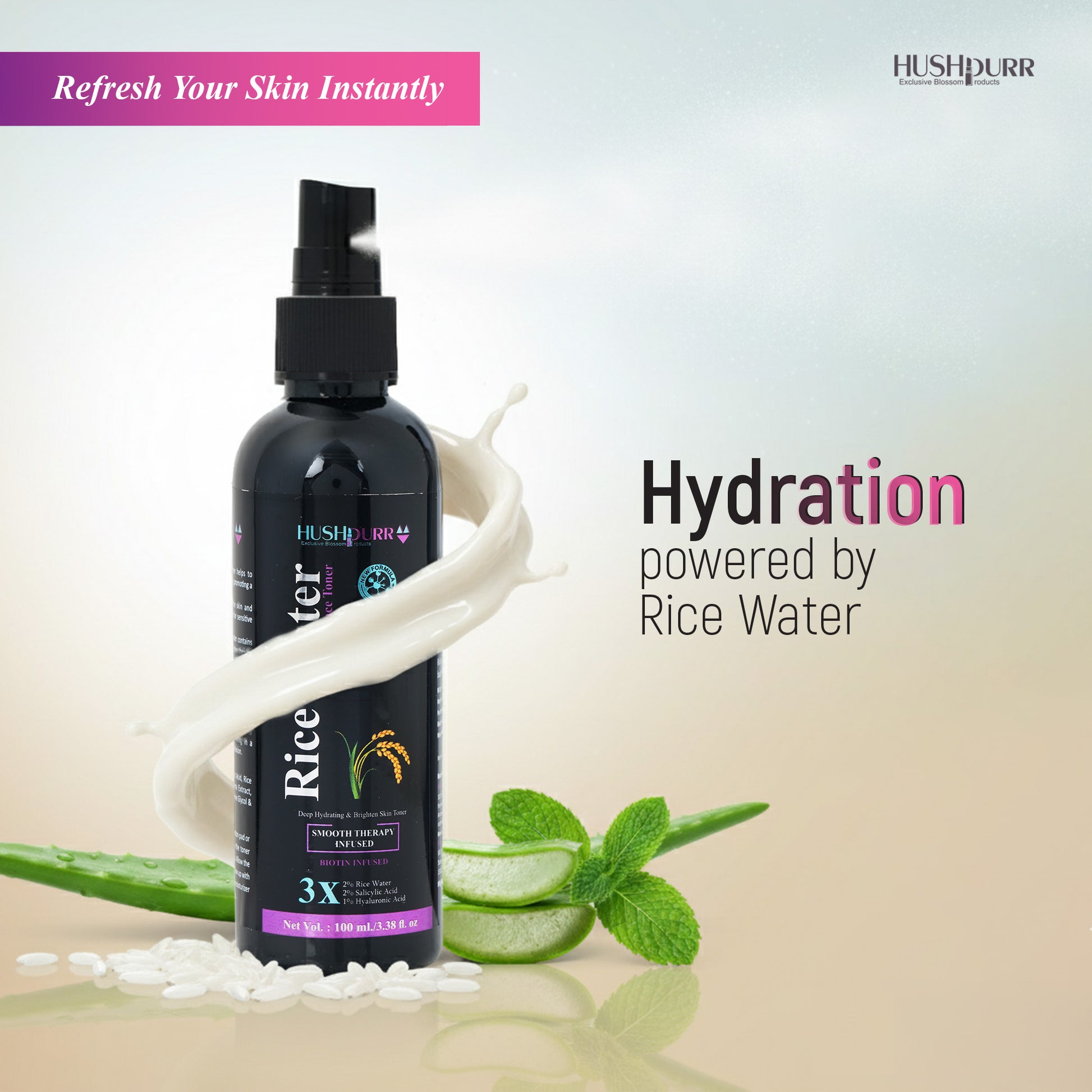 pH balanced toner that tightens pores and hydrates for glowing skin