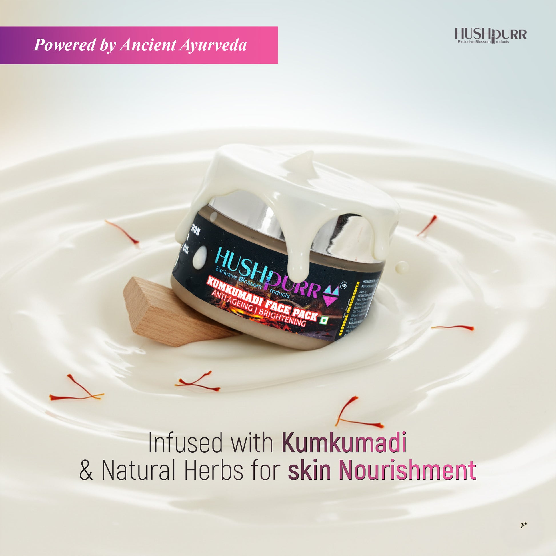 Ayurvedic saffron and herb face pack that reduces pigmentation and dark spots